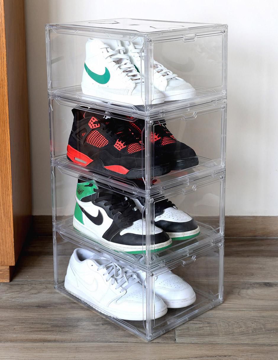 Zapatera armable caja almacenadora para 4 pares de zapatos adulto 3