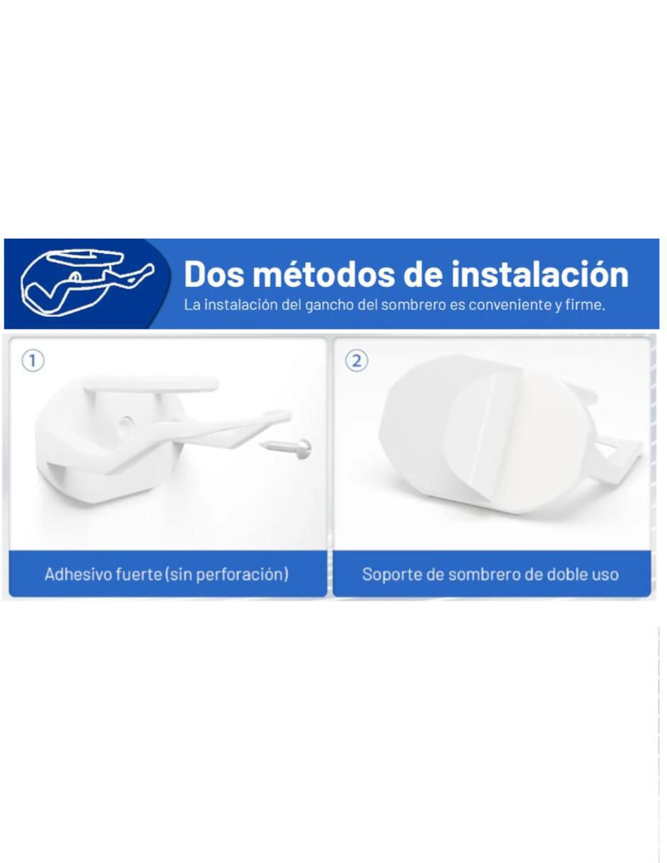 Perchero de pared de plástico 24 ganchos 2