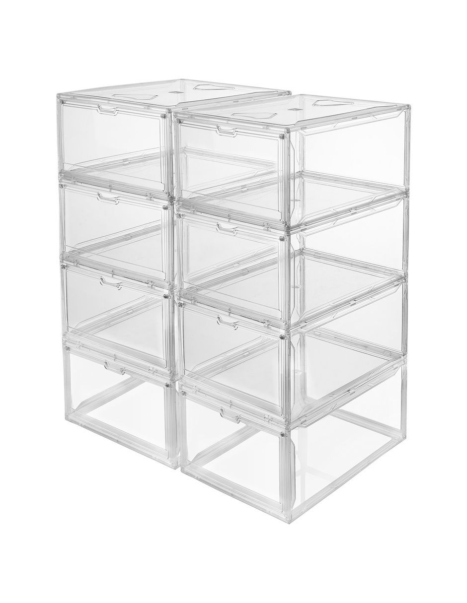 Zapatera armable caja almacenadora para 8 pares de zapatos adulto