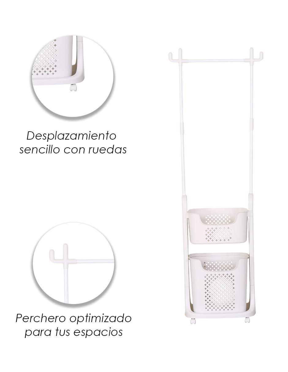 Perchero de piso GDX de plástico 2 ganchos 7