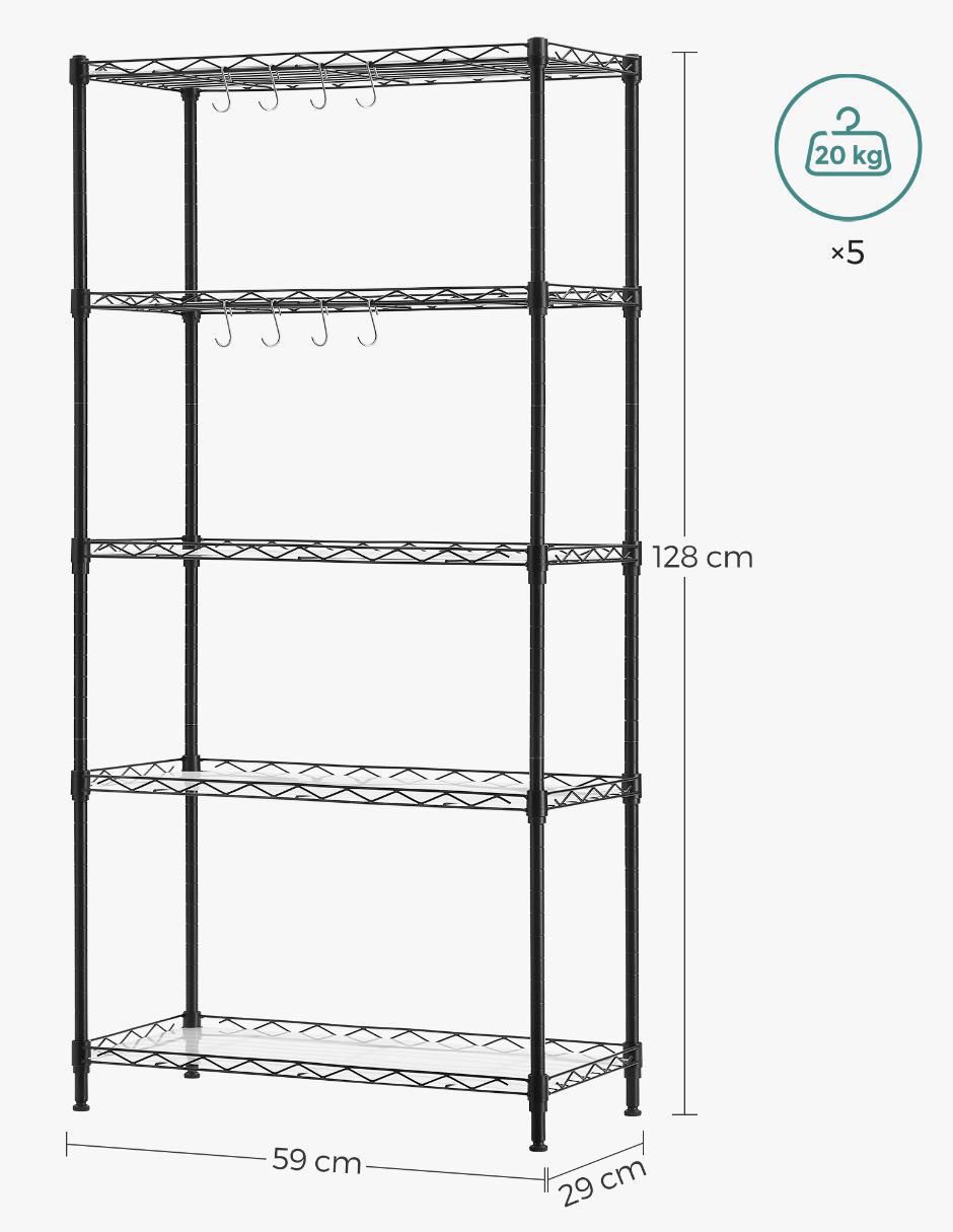 Estante de acero Dalten MLGR065B01 4