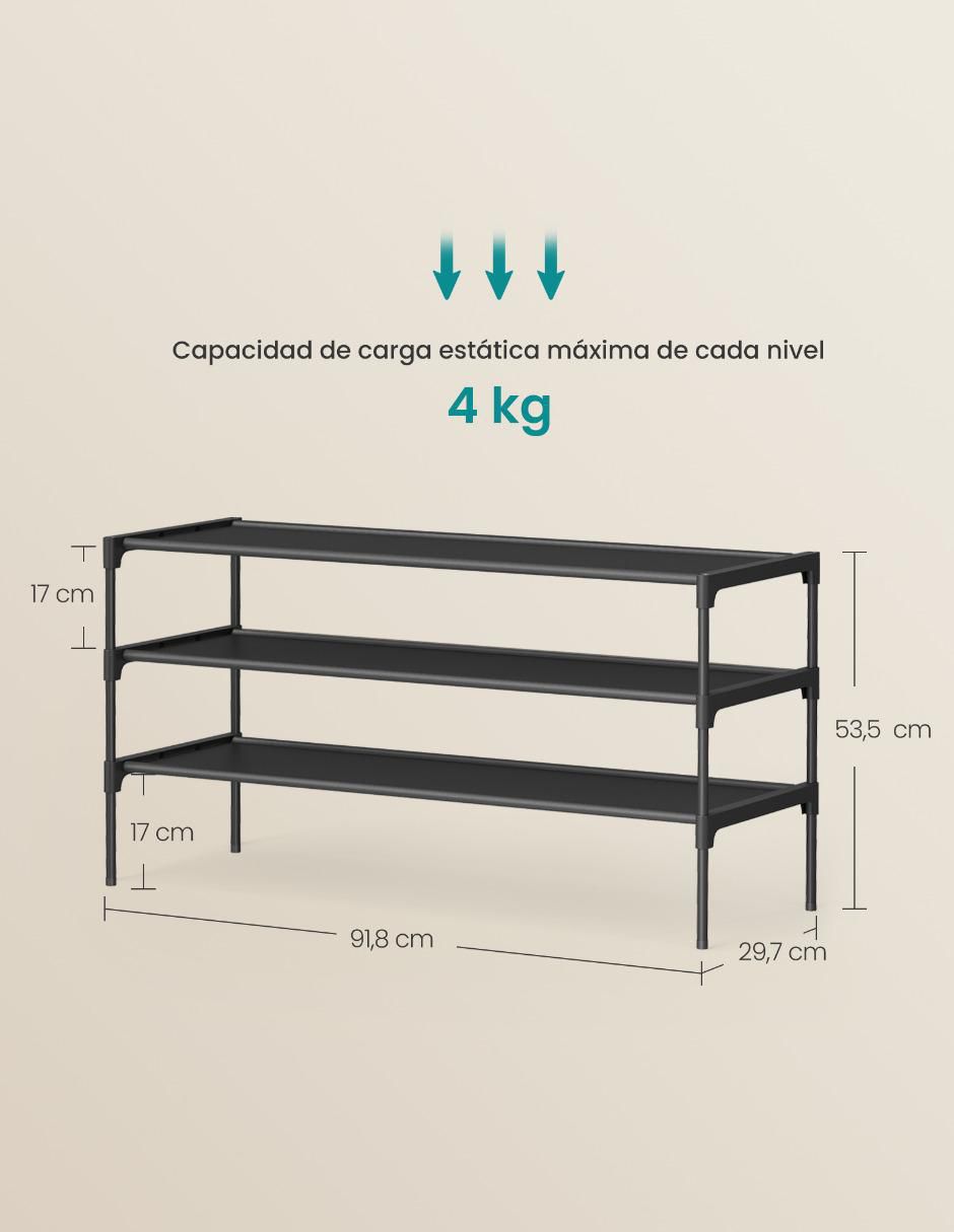 Zapatera armable Rylan para 12 pares de zapatos adulto 4