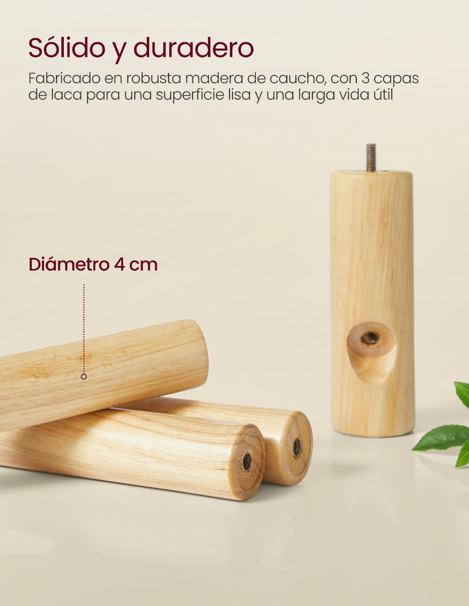 Perchero de piso Andi de madera 8 ganchos 3