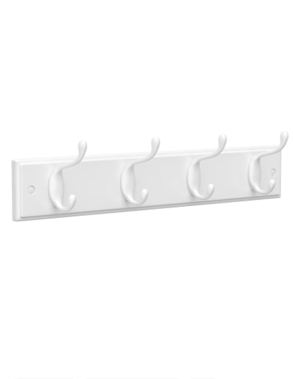 Perchero de pared Colex de MDF 4 ganchos