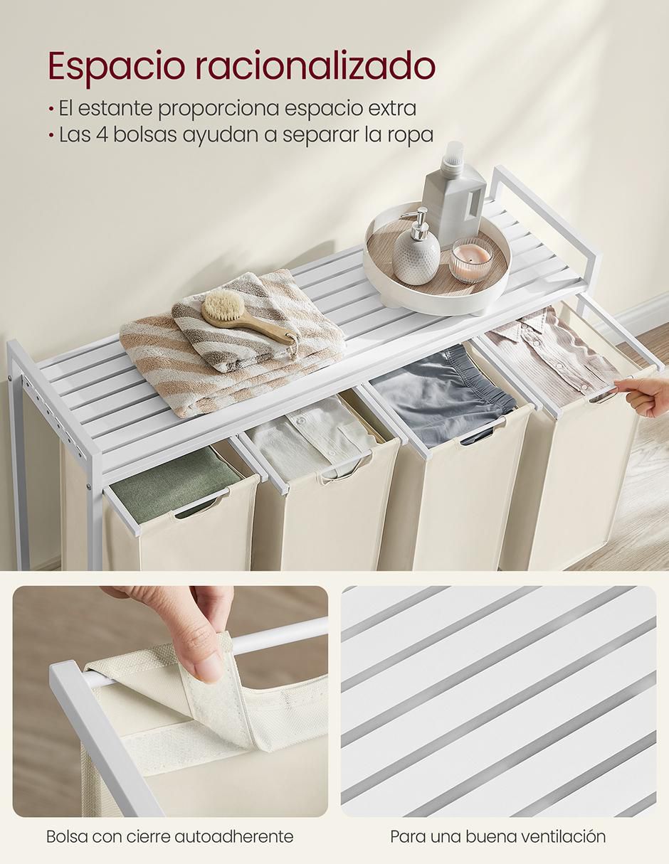 Cesto para ropa Brenta de acero 2