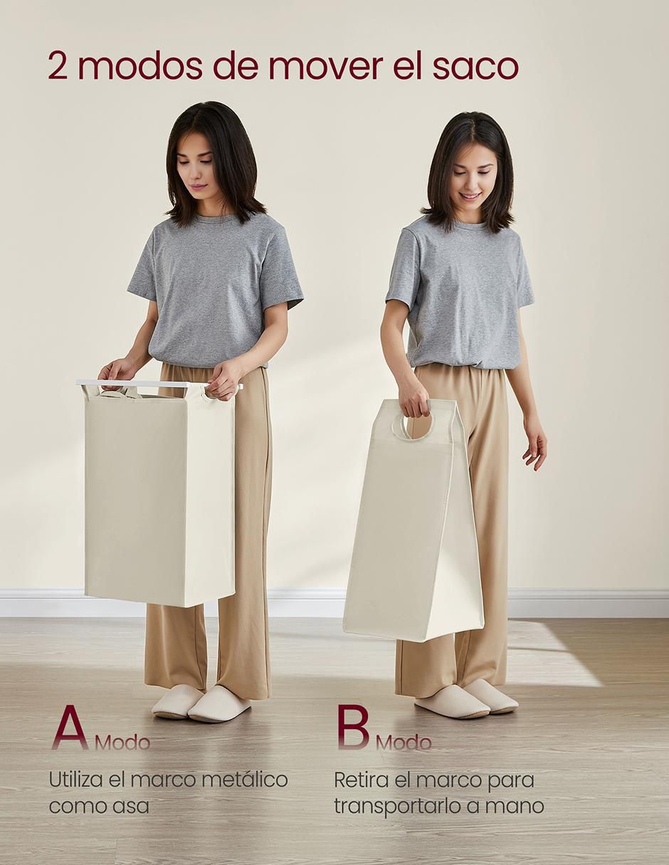 Cesto para ropa Brenta de acero 4