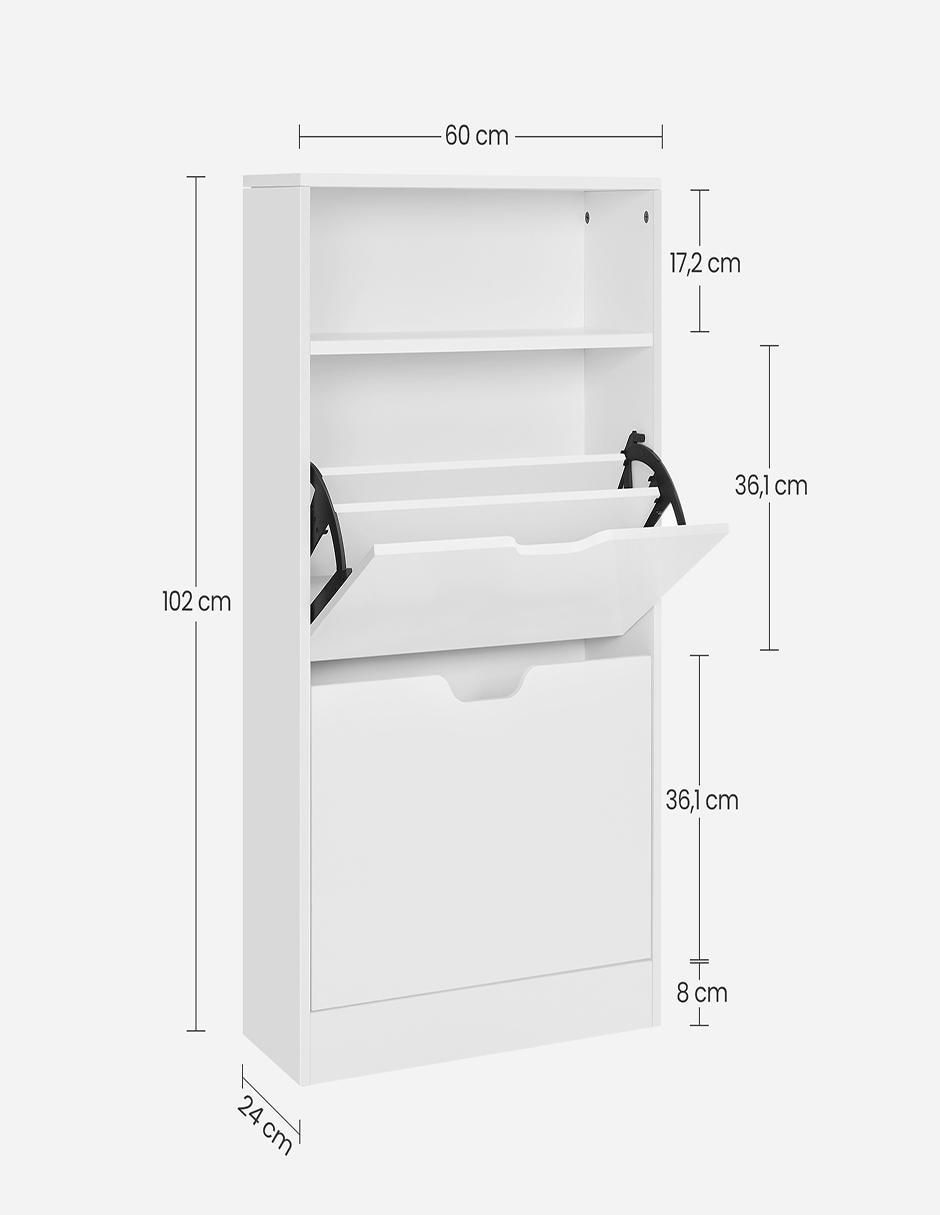 Zapatera armable mueble  Kealan para 4 pares de zapatos 6