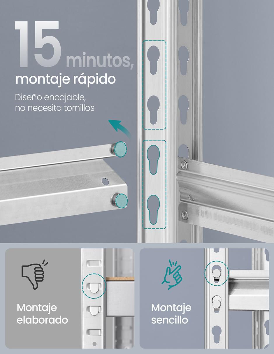 Estante de acero Cozory MGLR300E01 3