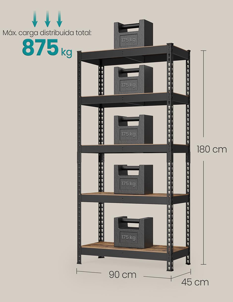 Estante de MDF Cozory MGLR450B11 6