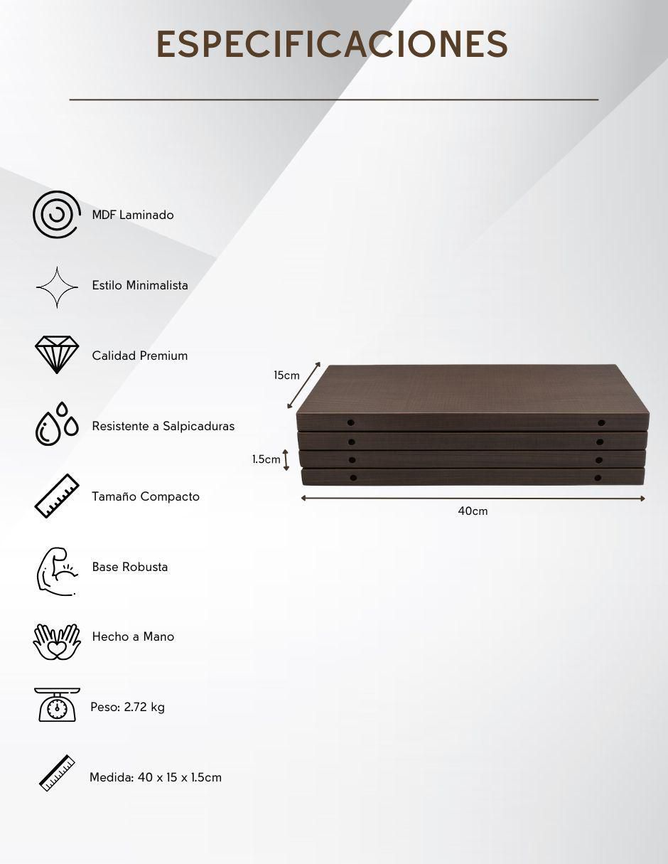 Set repisa armable de MDF 6