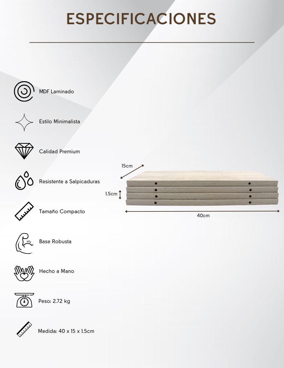 Set de repisas armable de MDF 9