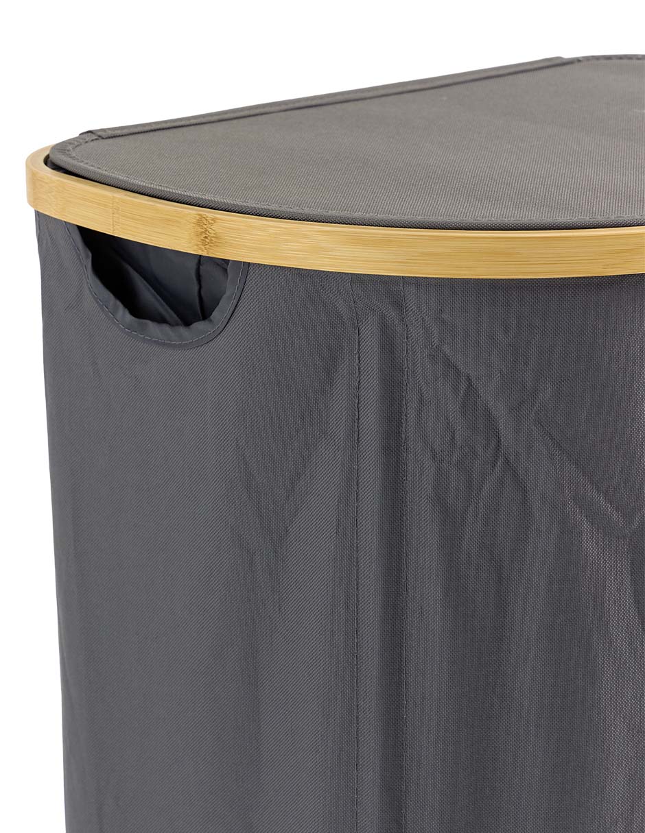 Cesto para ropa de mezcla de materiales 2