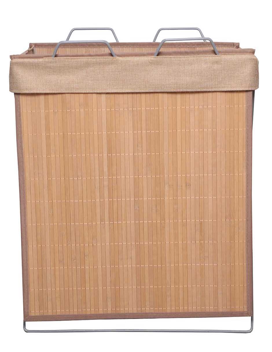 Cesto para ropa de bambú 2