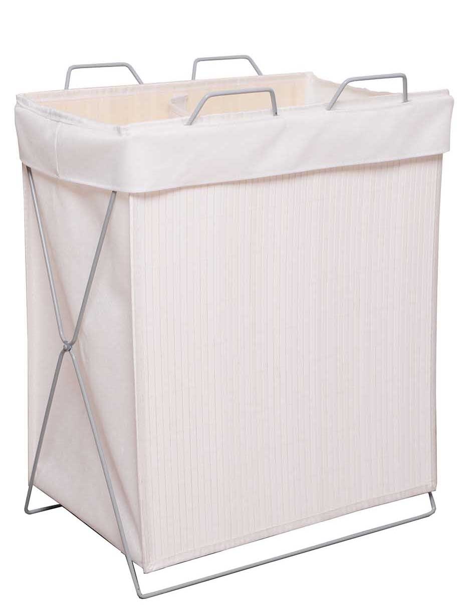 Set cesto para ropa de bambú 3