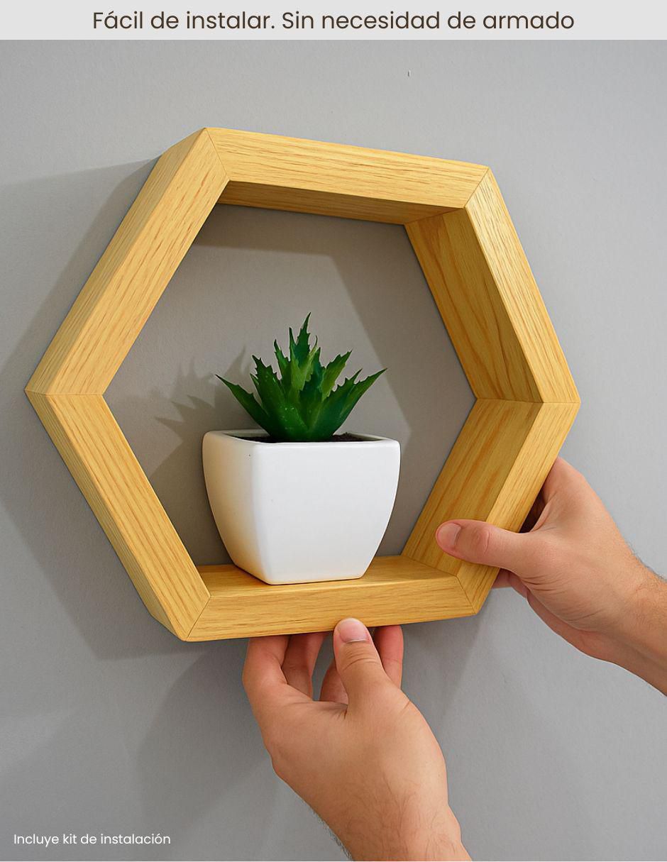 Set de repisas de madera pino 7