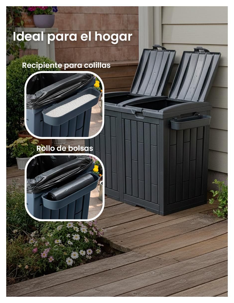 Bote de basura de plástico 4