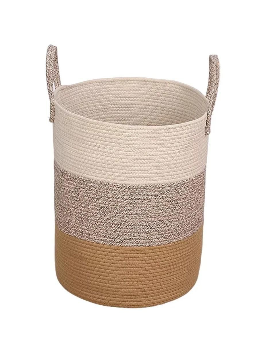 Cesto ropa multiusos de cuerda algodón